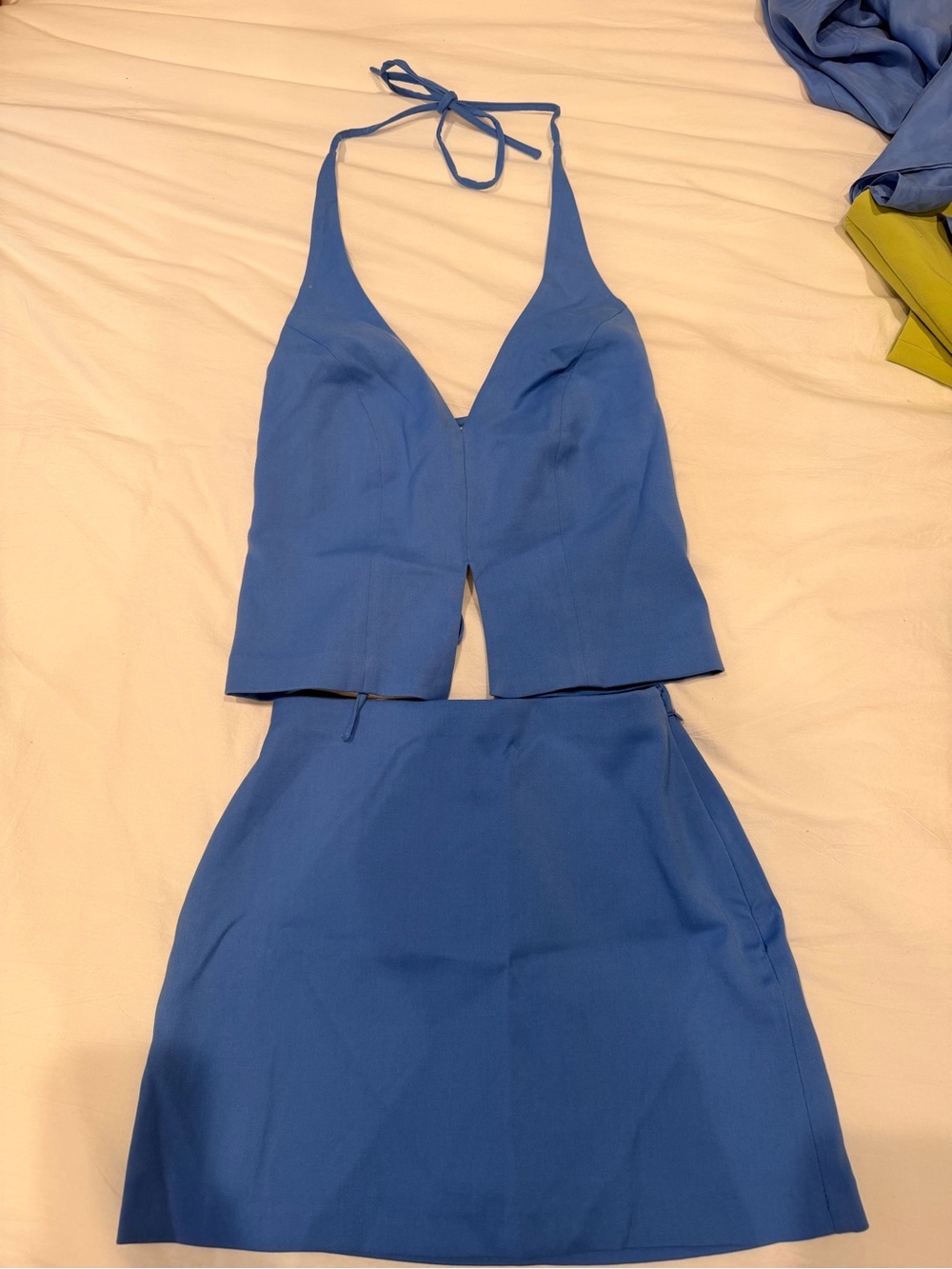 Abercrombie & Fitch Blue Halter Two-Piece Dress Set